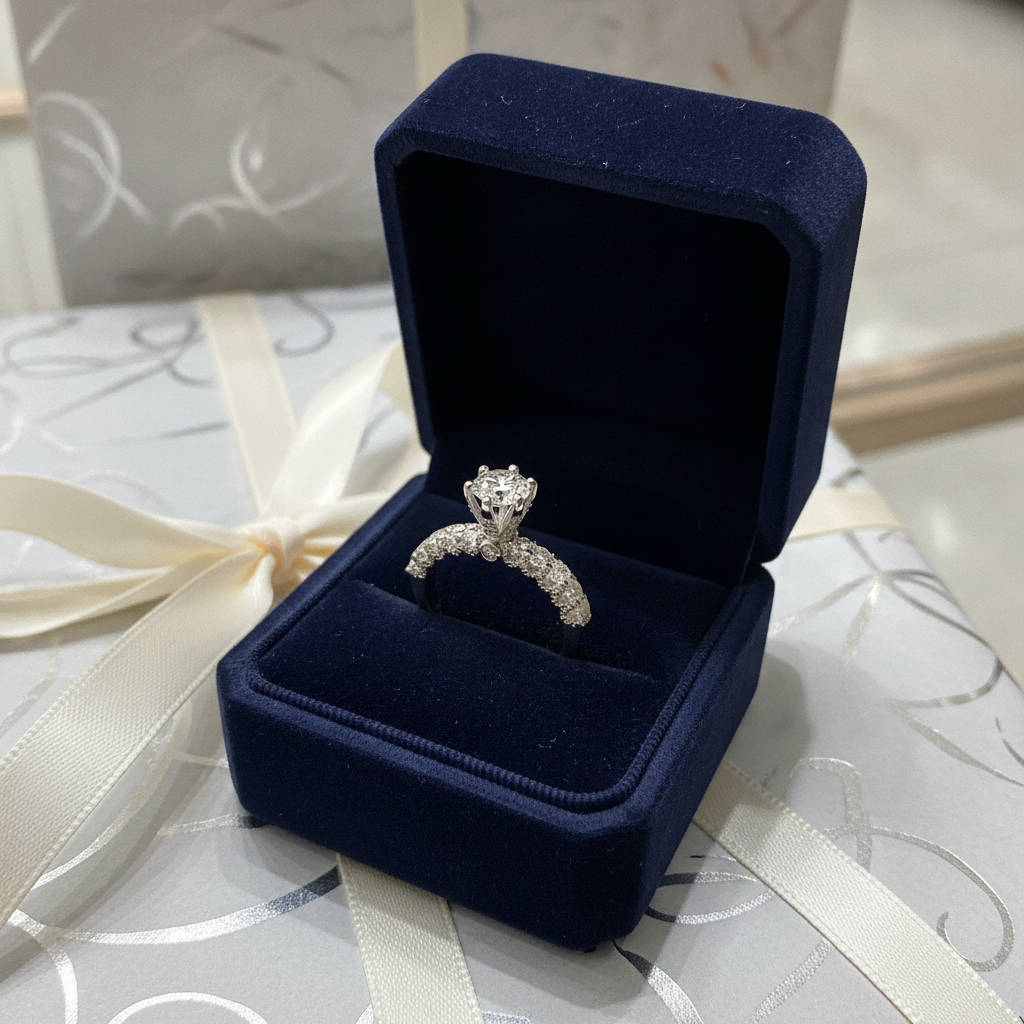 Elegant Round Diamond Ring 333025