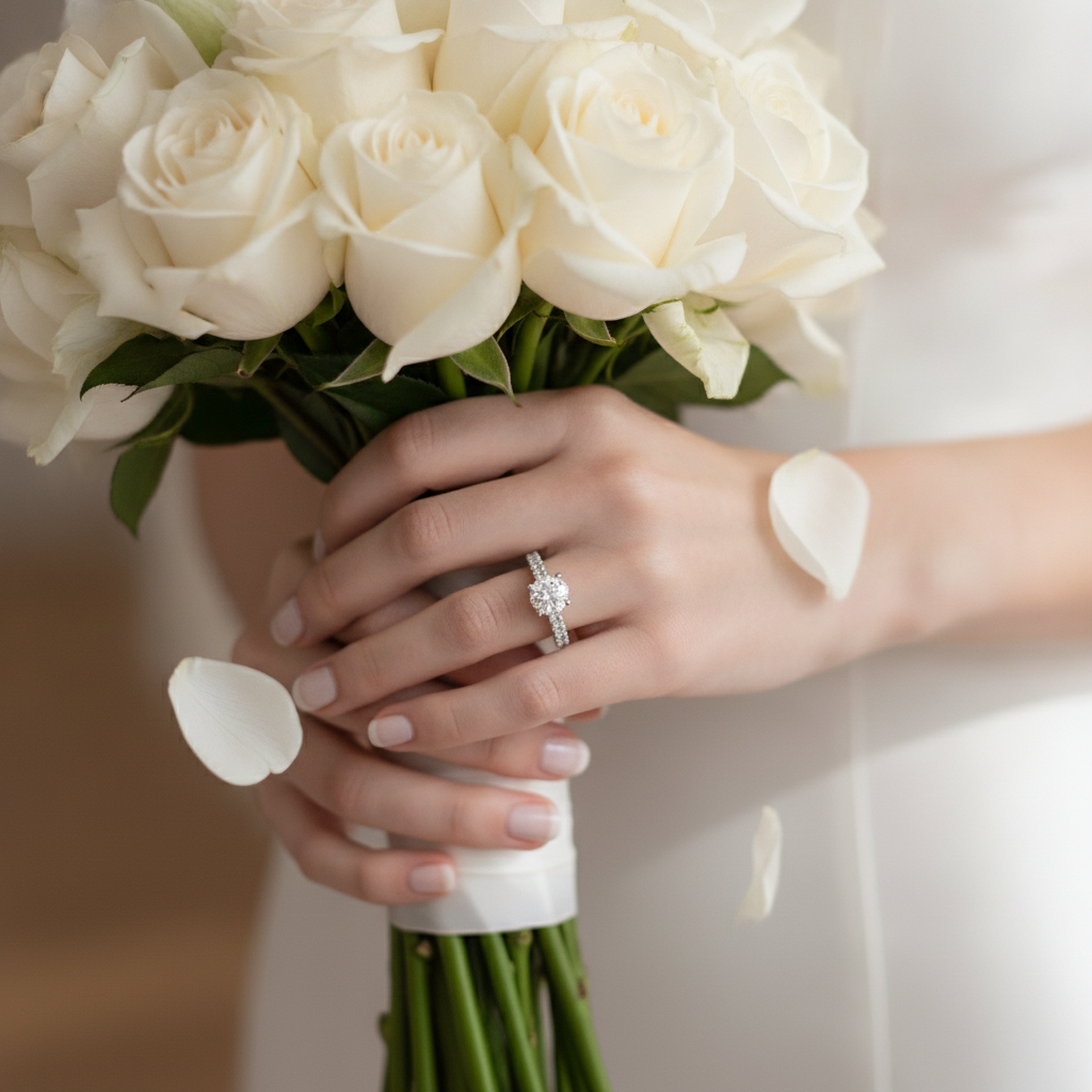 Elegant Round Diamond Ring 333025