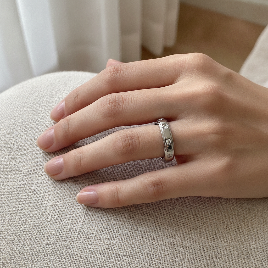 Classic Bezel-Set Diamond Band Ring 333033