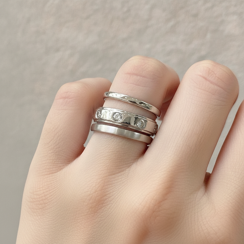 Classic Bezel-Set Diamond Band Ring 333033