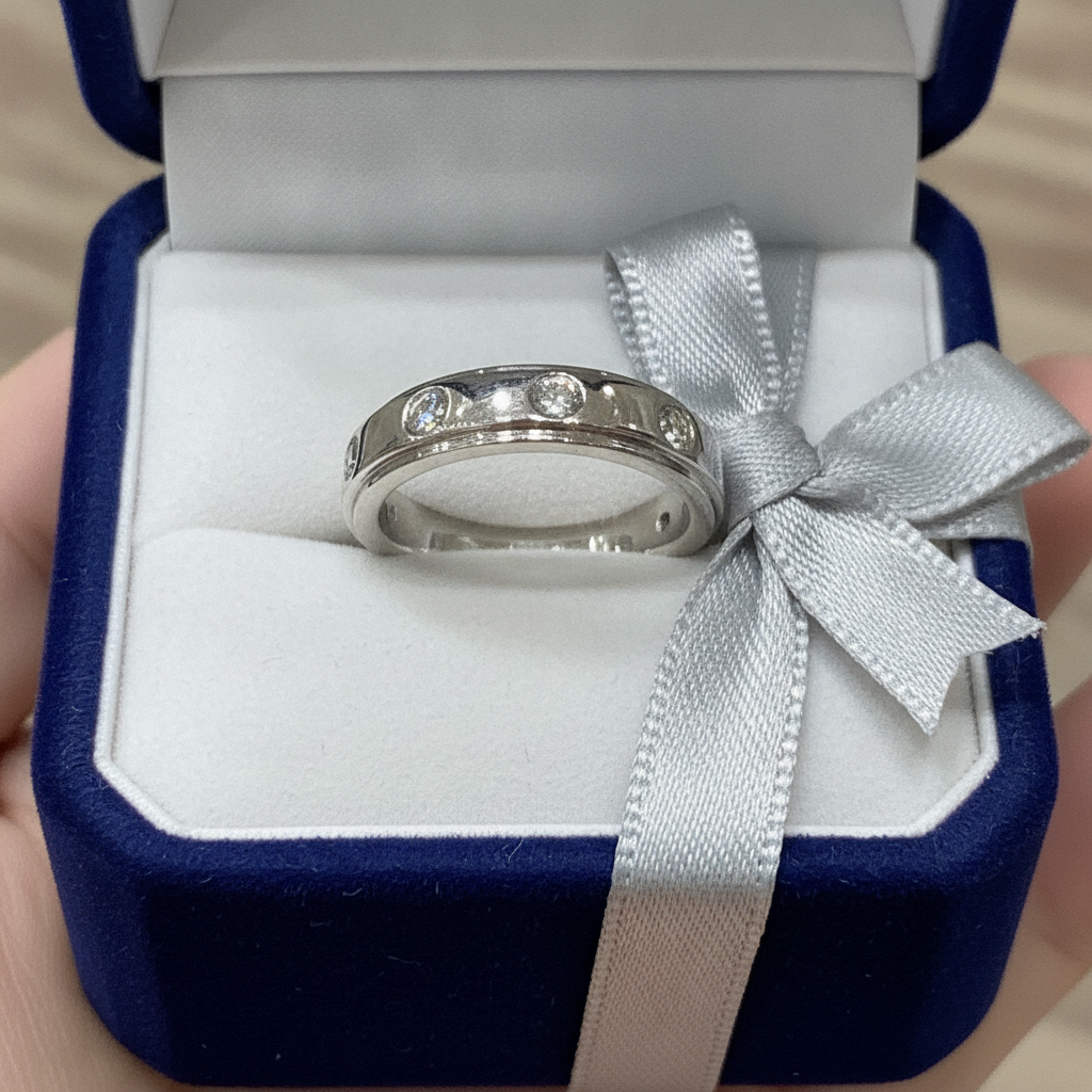 Classic Bezel-Set Diamond Band Ring 333033
