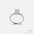 Elysia Pavé Solitaire Lab-Grown Diamond Ring 555417
