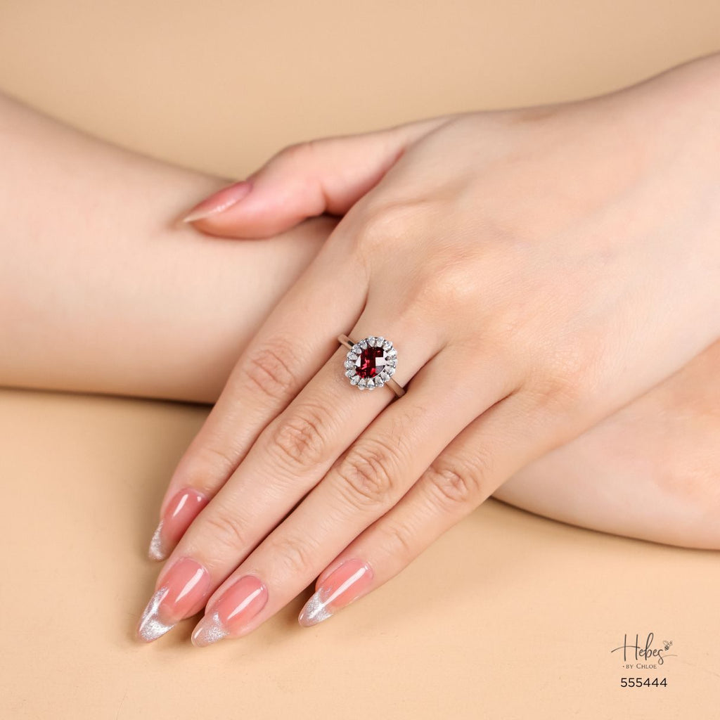 Garnet Ring 555444