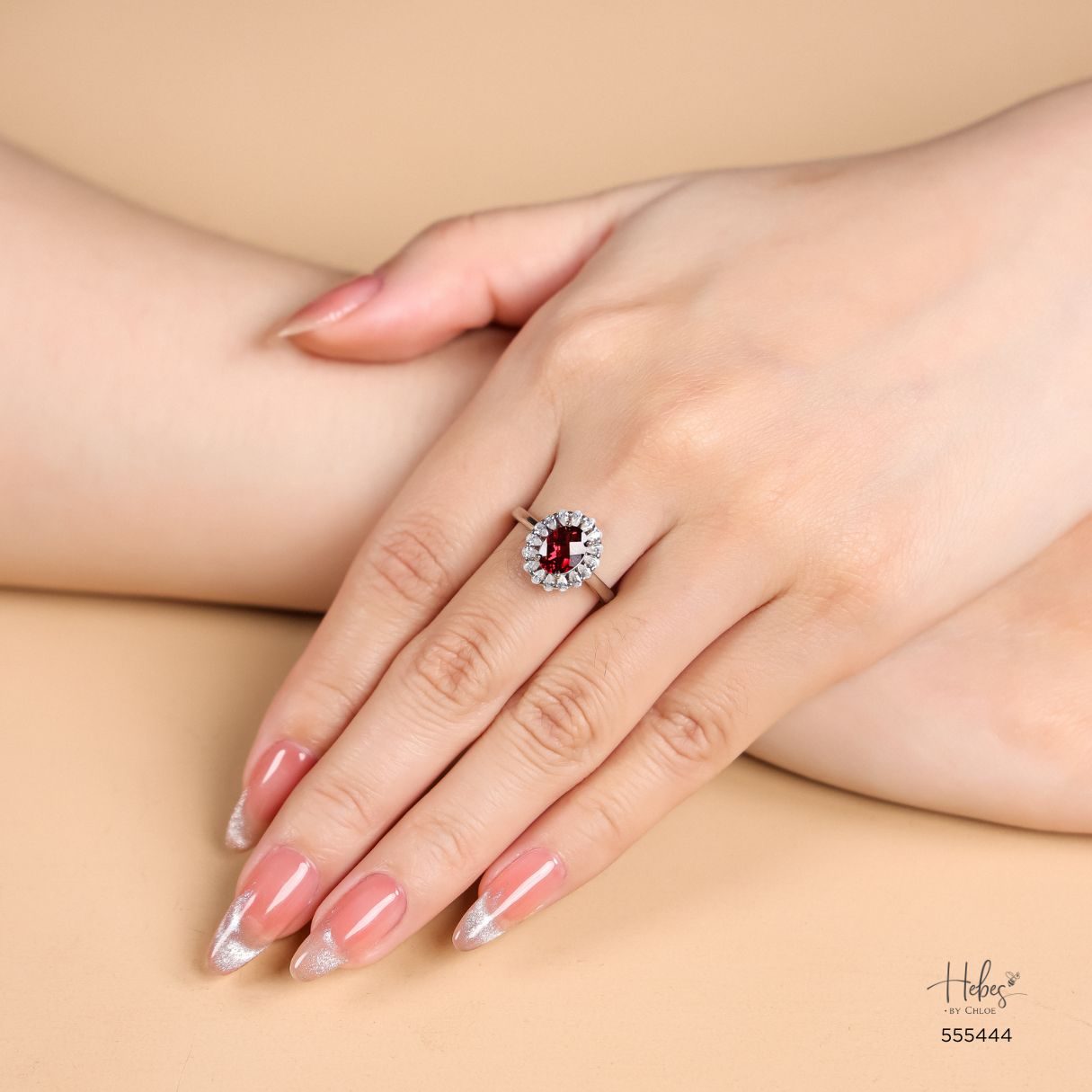 Garnet Ring 555444