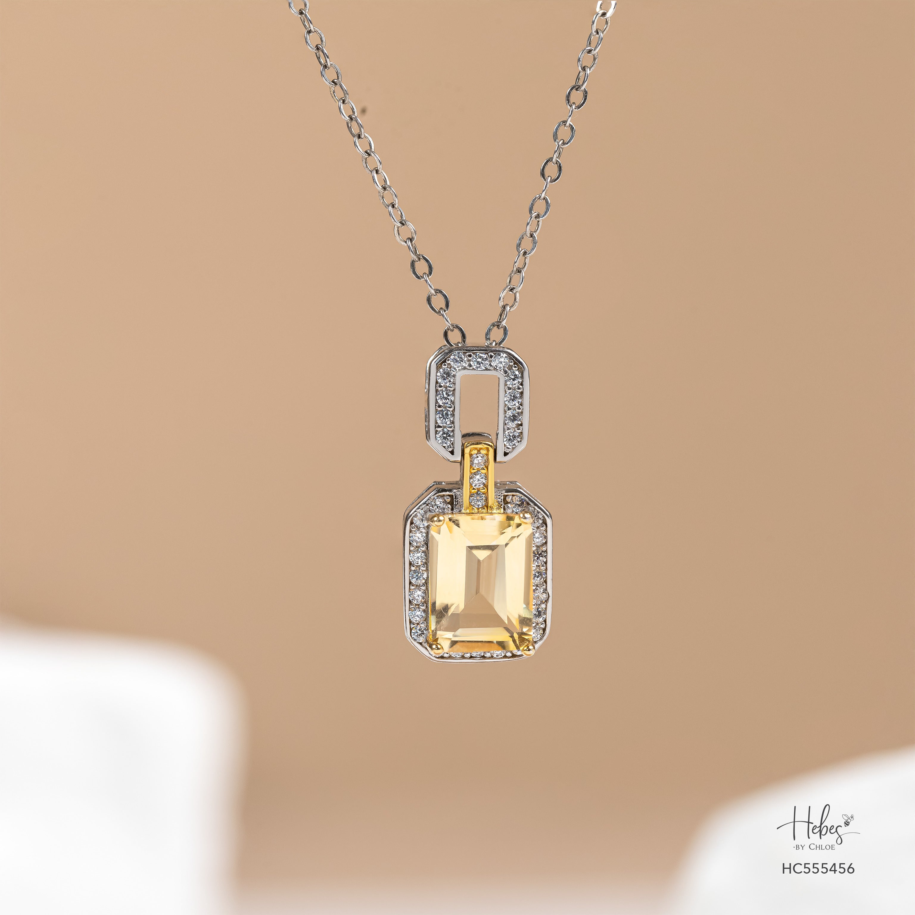 Citrine Necklace 555456