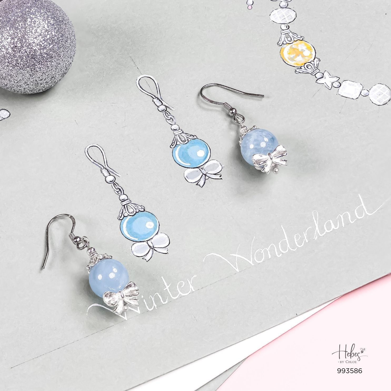 Winter Blessings Winter Wonderland Aquamarine Earrings 555499