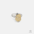 Yellow Rutilated Quartz Ring 555520