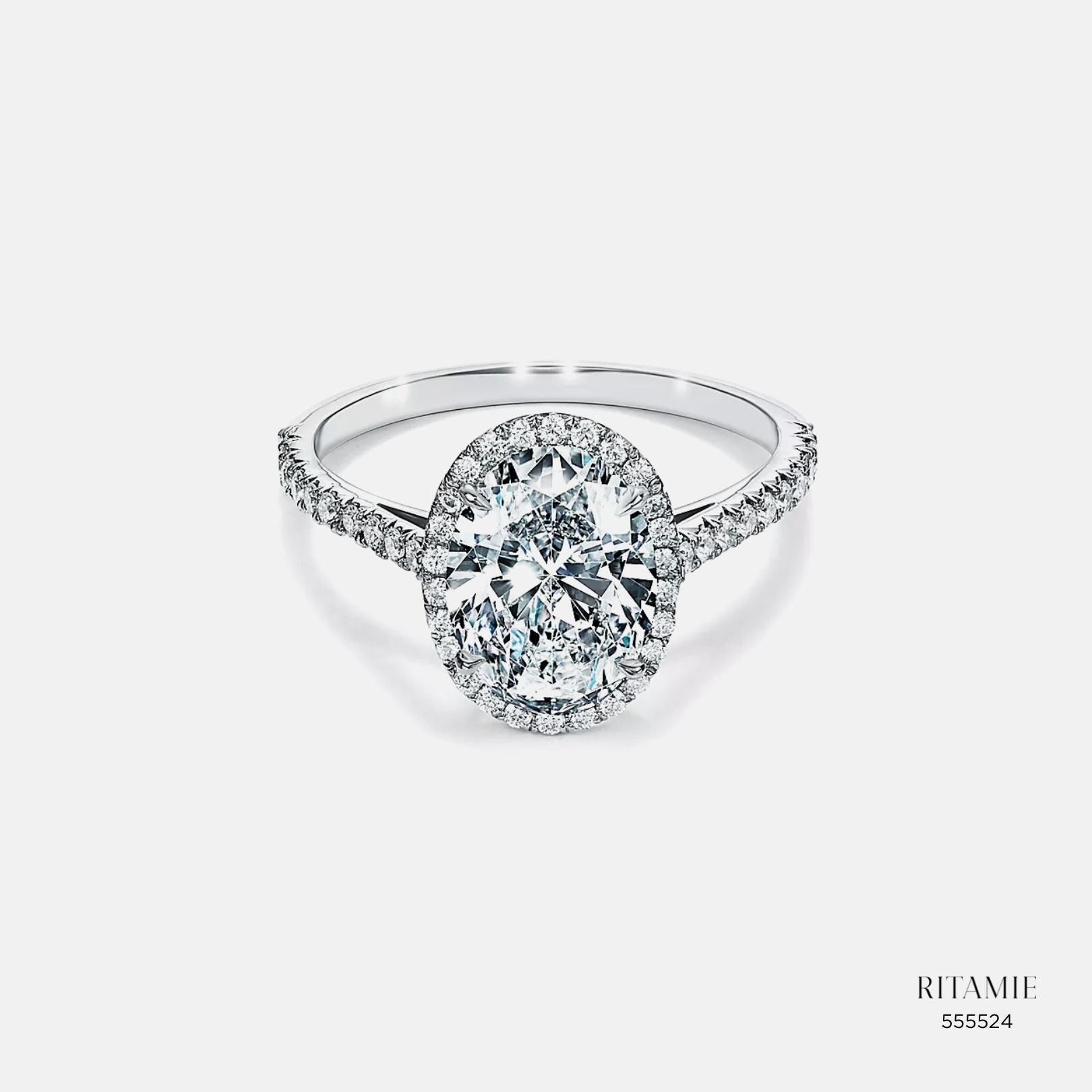 Shining Eternity 10K White Gold Lab Grown Diamond 555524