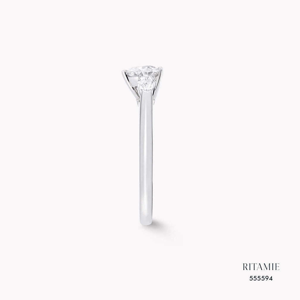 Trinity of Hearts Lab-Grown Diamond Ring 555594
