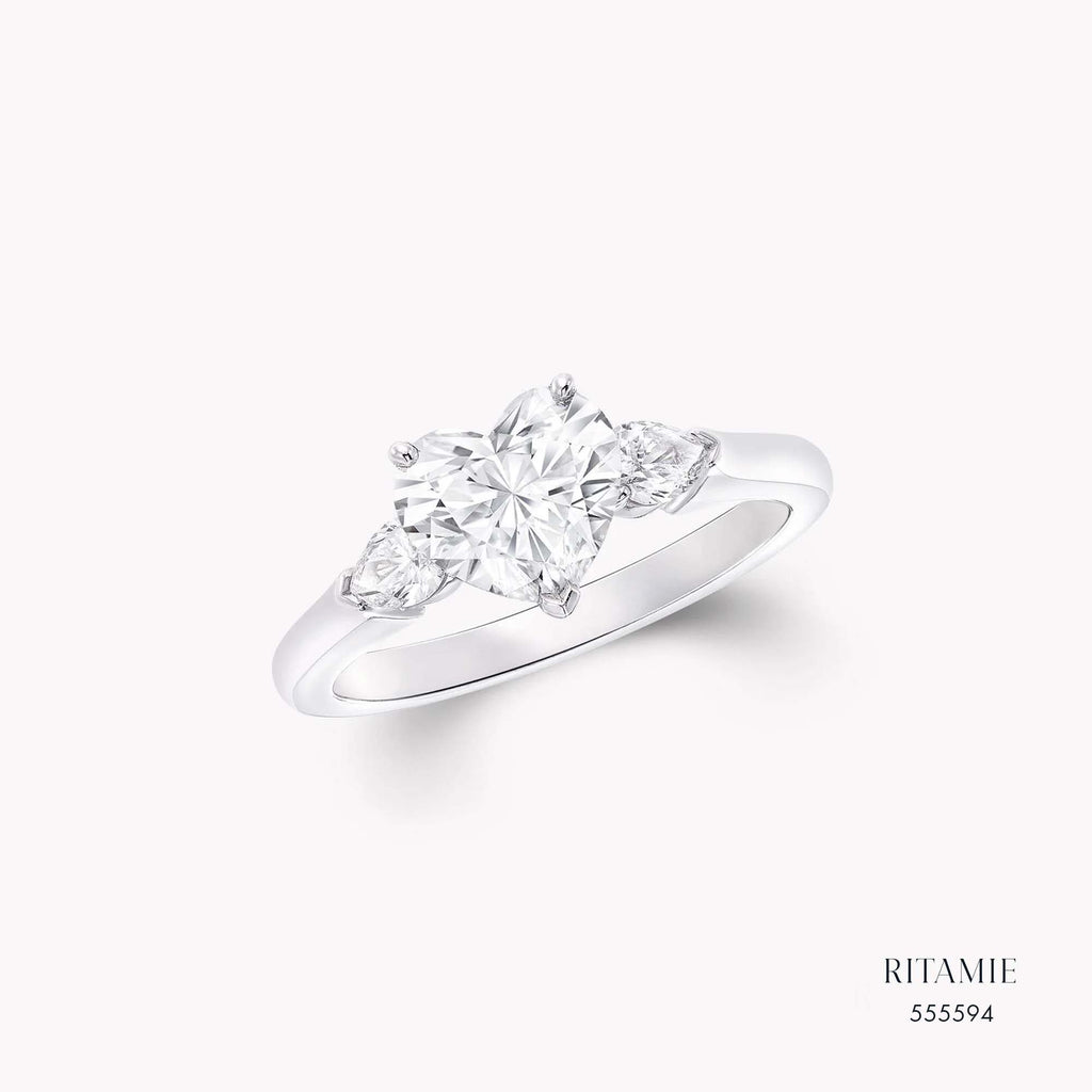 Trinity of Hearts Lab-Grown Diamond Ring 555594