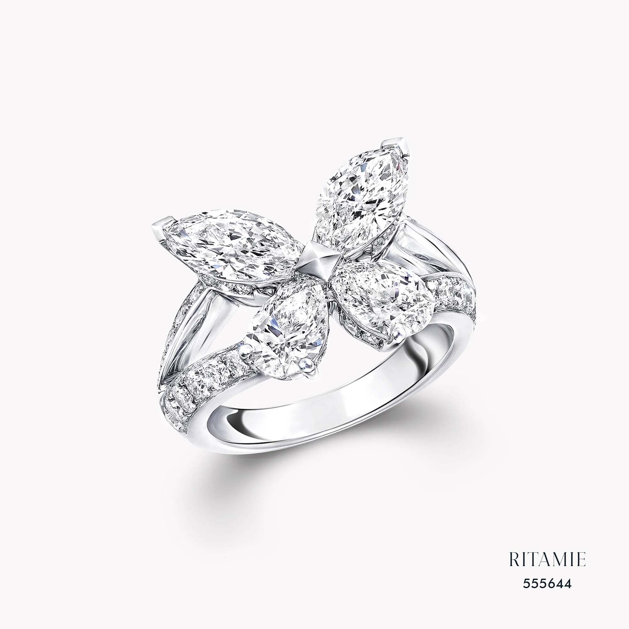 Aurora Butterfly Lab-Grown Diamond Ring 555644