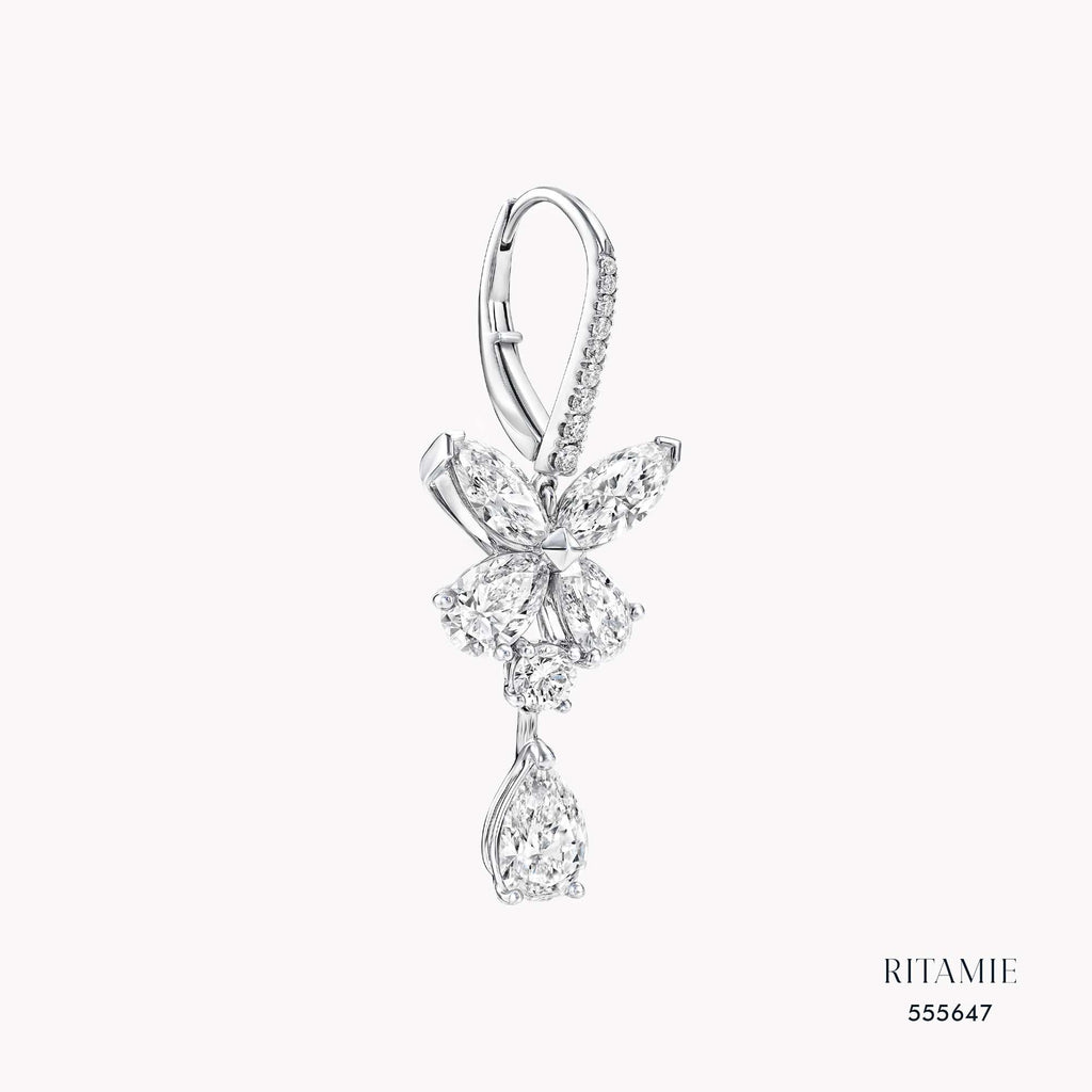 Fluttering Bloom Lab-Grown Diamond Earrings 555647