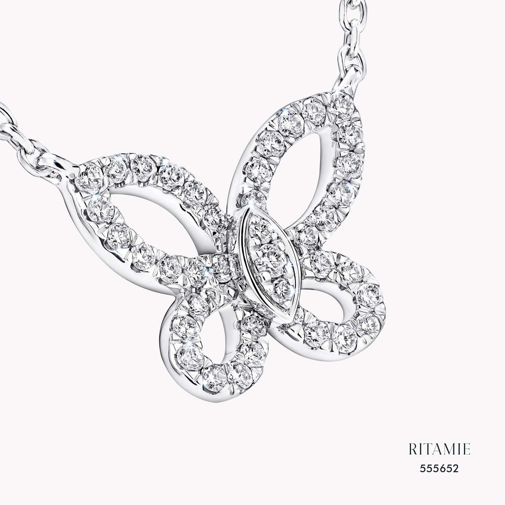 Butterfly Whispers Lab-Grown Diamond Necklace 555652