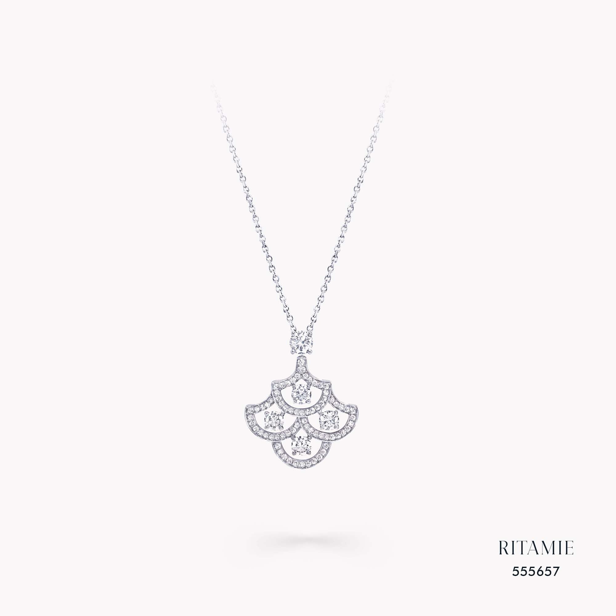 Celeste Fan Lab-Grown Diamond Necklace 555657