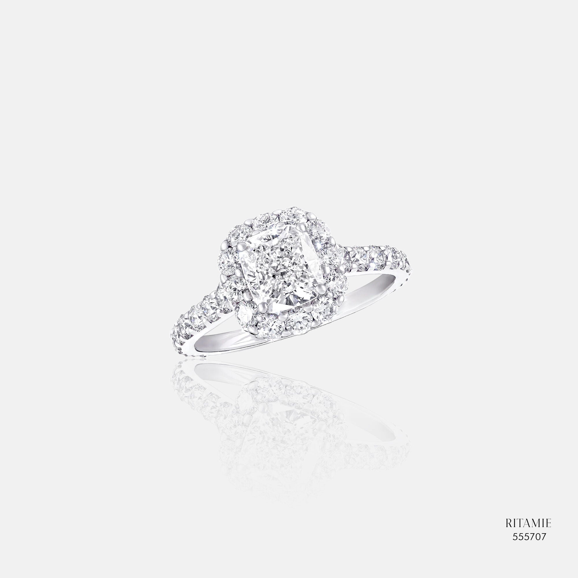 Radiant Queen Lab-Grown Diamond Ring 555707