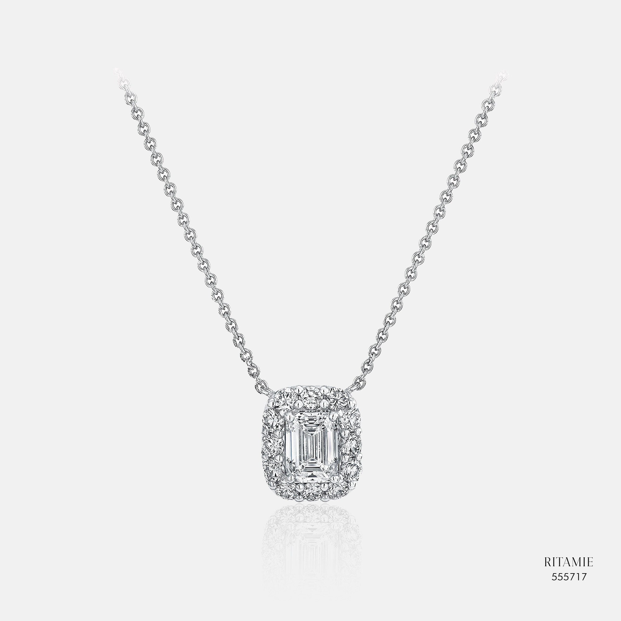 Aria Lab-Grown Diamond 14K White Gold Necklace 555717