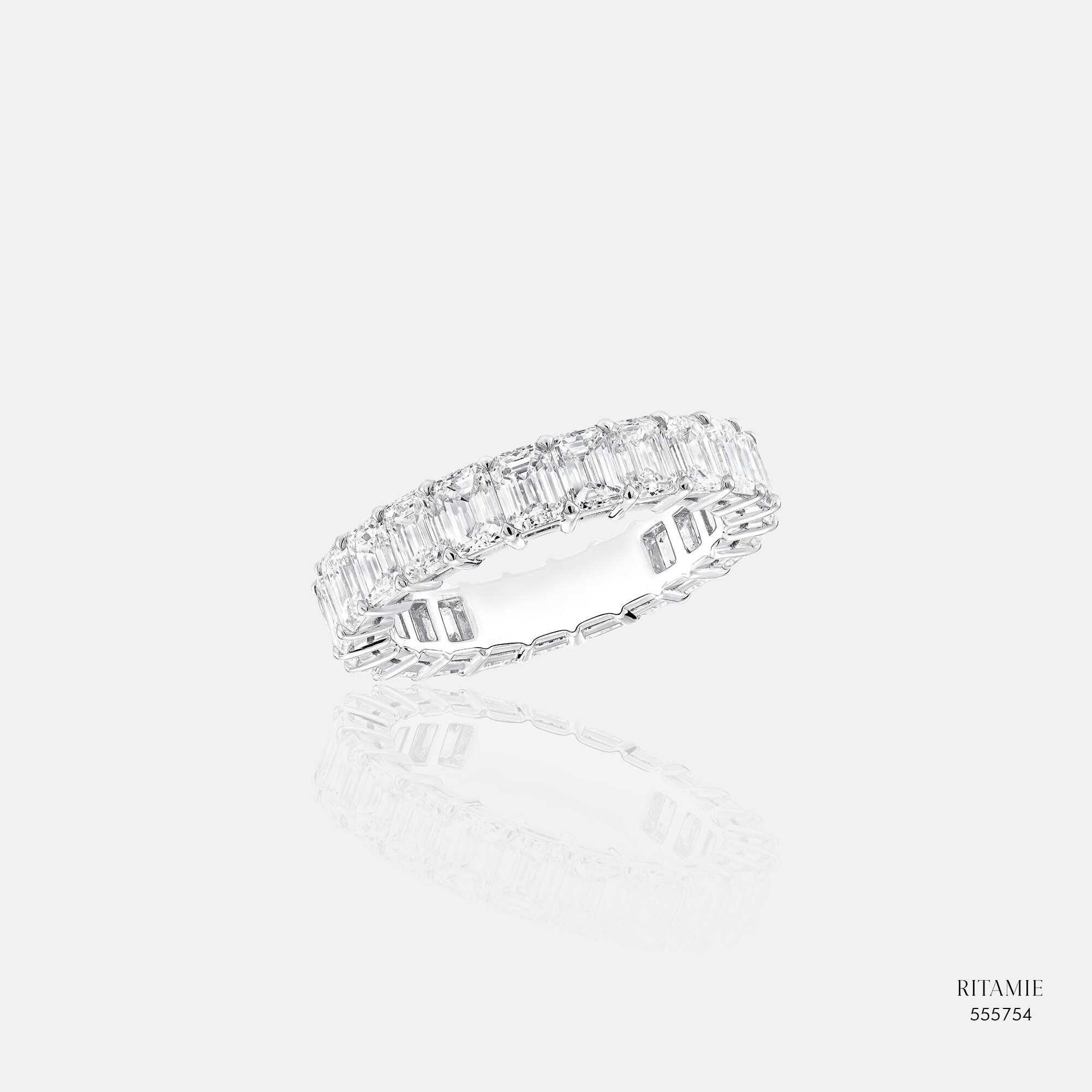 Modern Baguette Lab-Grown Diamond Eternity Band 555754