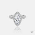 Vera Radiance Halo Lab-Grown Diamond Rin 555775