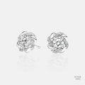 Floral Halo Lab-Grown Diamond Studs 555813