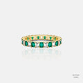 Emerald Glow Lab-Grown Diamond Eternity Ring 555822