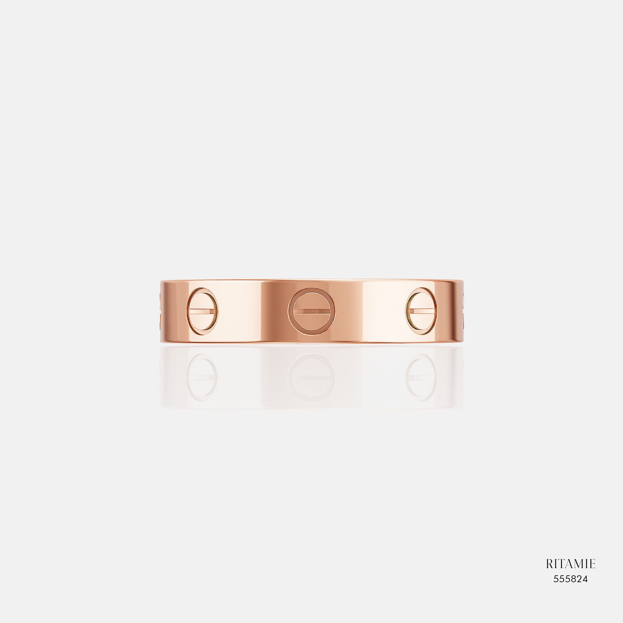 Vow Band Rose Gold Ring 555824