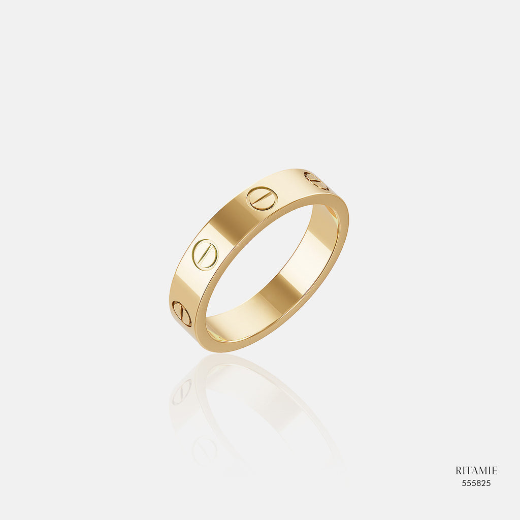 Vow Band Yellow Gold Ring 555825
