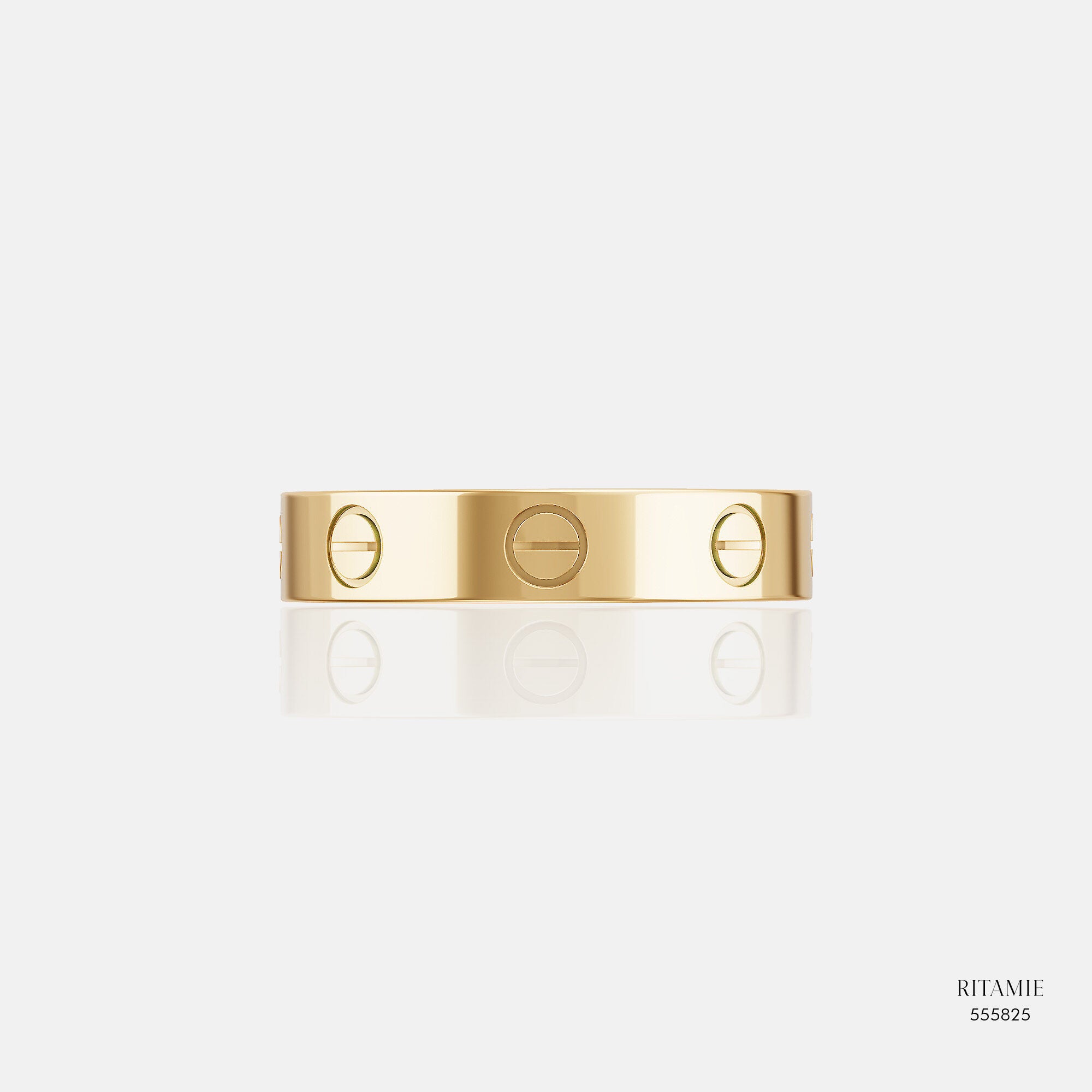 Vow Band Yellow Gold Ring 555825