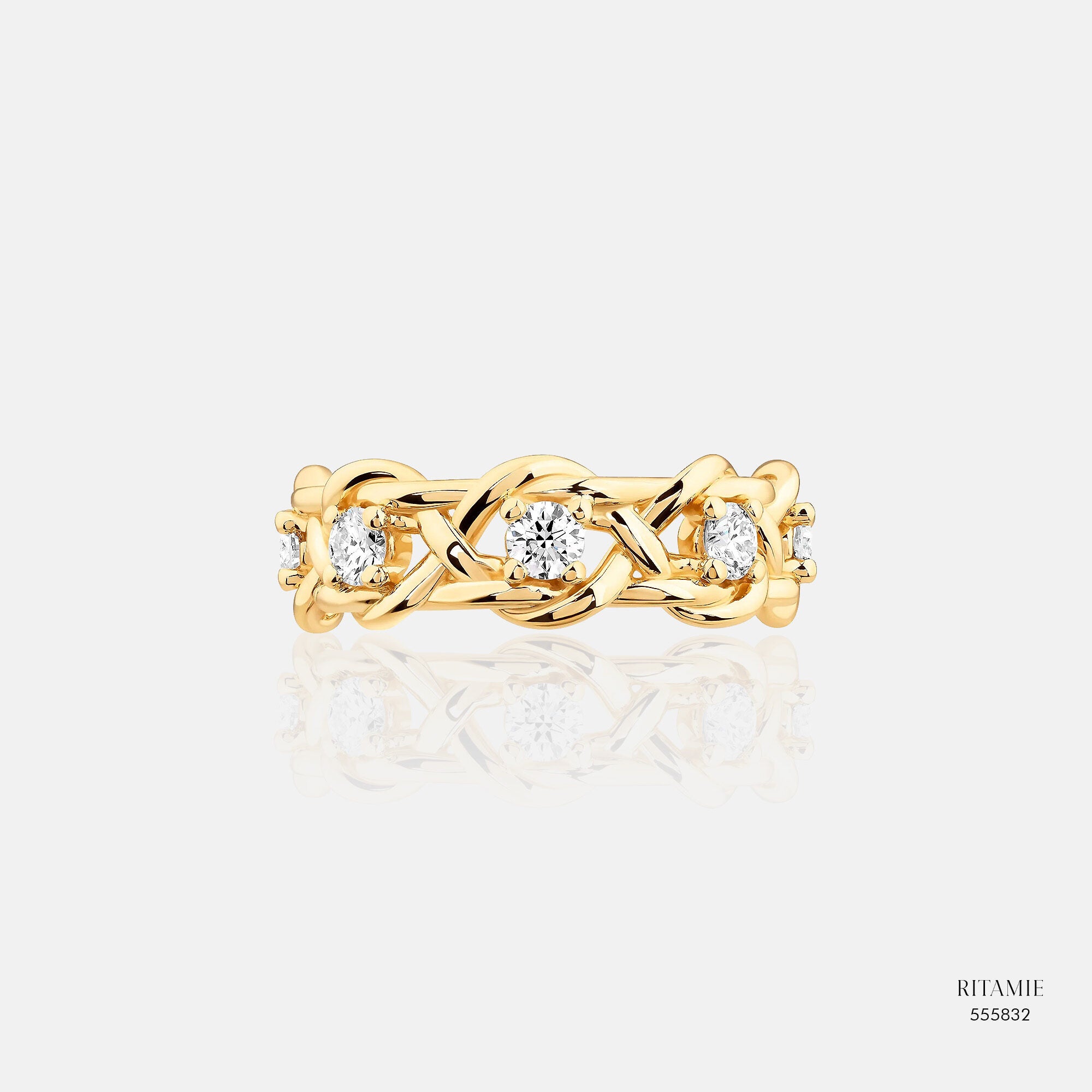 Eternal Golden Weave Lab-Grown Diamond Ring 555832
