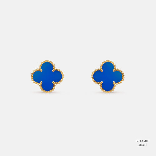 Aurora Lapis Yellow Gold Earrings 555841