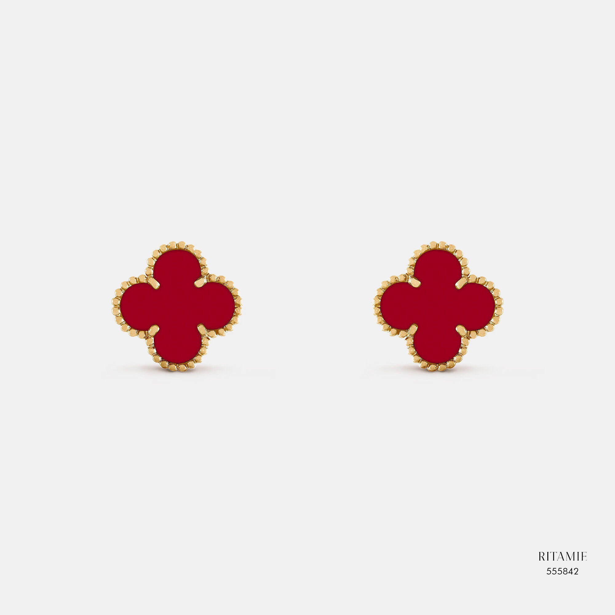 Crimson Grace Yellow Gold Earrings 555842