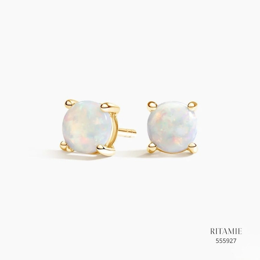 Opal Classic Solitaire Stud Earrings 555927