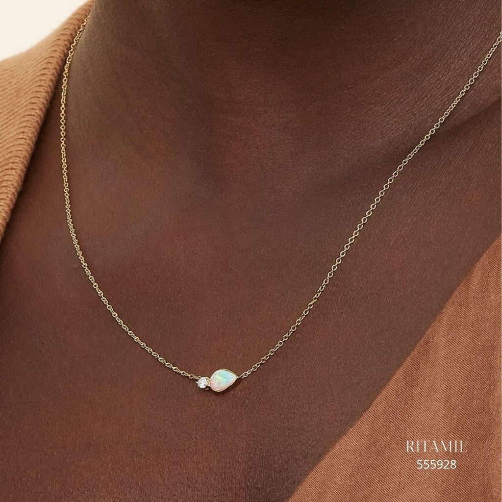 Willa Opal Diamond Pendant 555928
