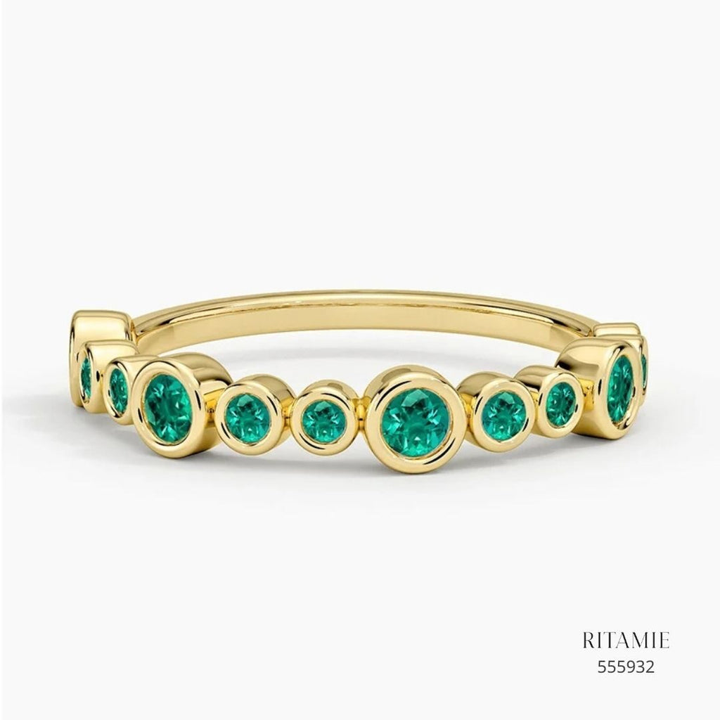 Portofino Emerald Bezel Ring 555932