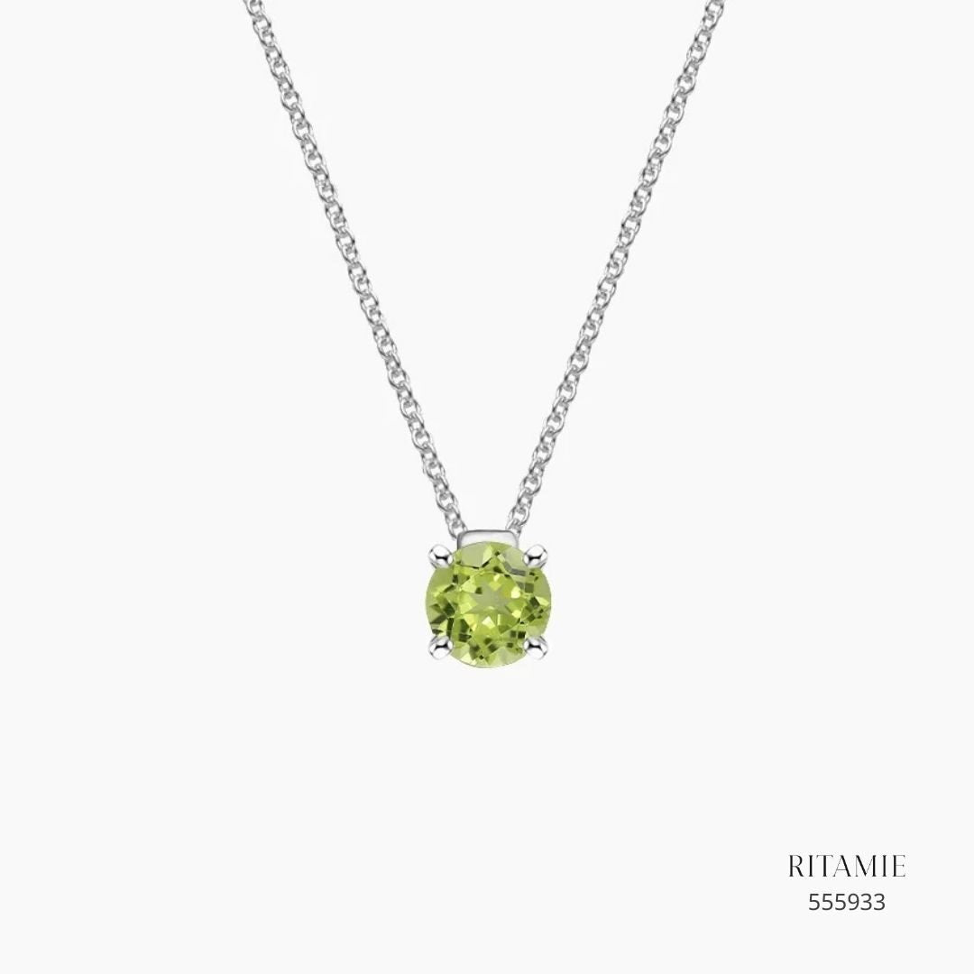 Floating Peridot Solitaire Pendant 555933