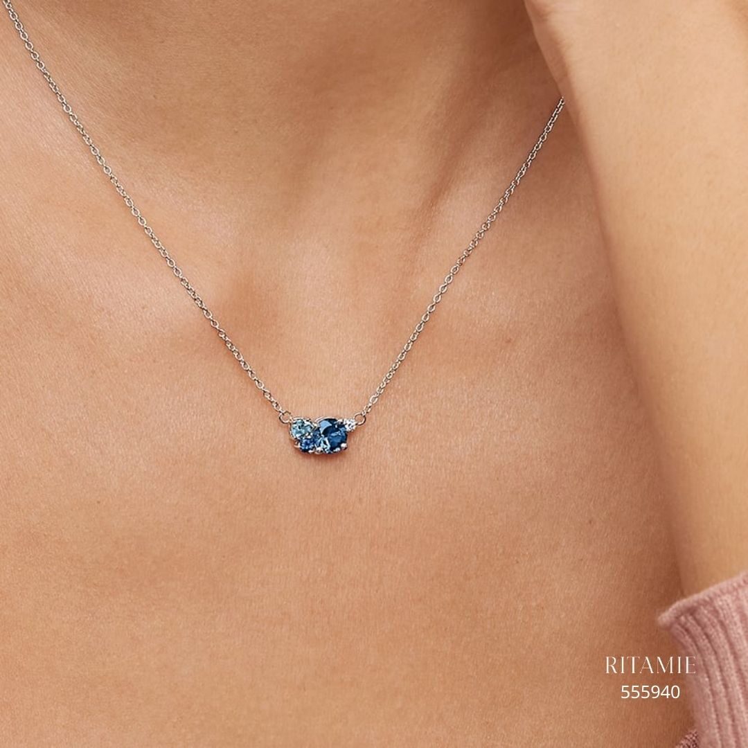 Blue Sapphire Bouquet Lab Grown Diamond Ring 555940