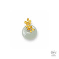 White Jade Coin Disc Pendant 555953