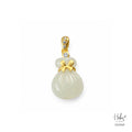 White Jade Fortune Pouch Pendant 555969
