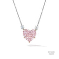 Fancy Pink Heart Diamond Necklace 556023