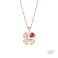 Ruby Quatre Arc Diamond Necklace 556042