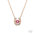 Ruby Curve Diamond Necklace 556044