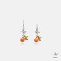 Orange Jade Luminous Dawn Earrings 556045