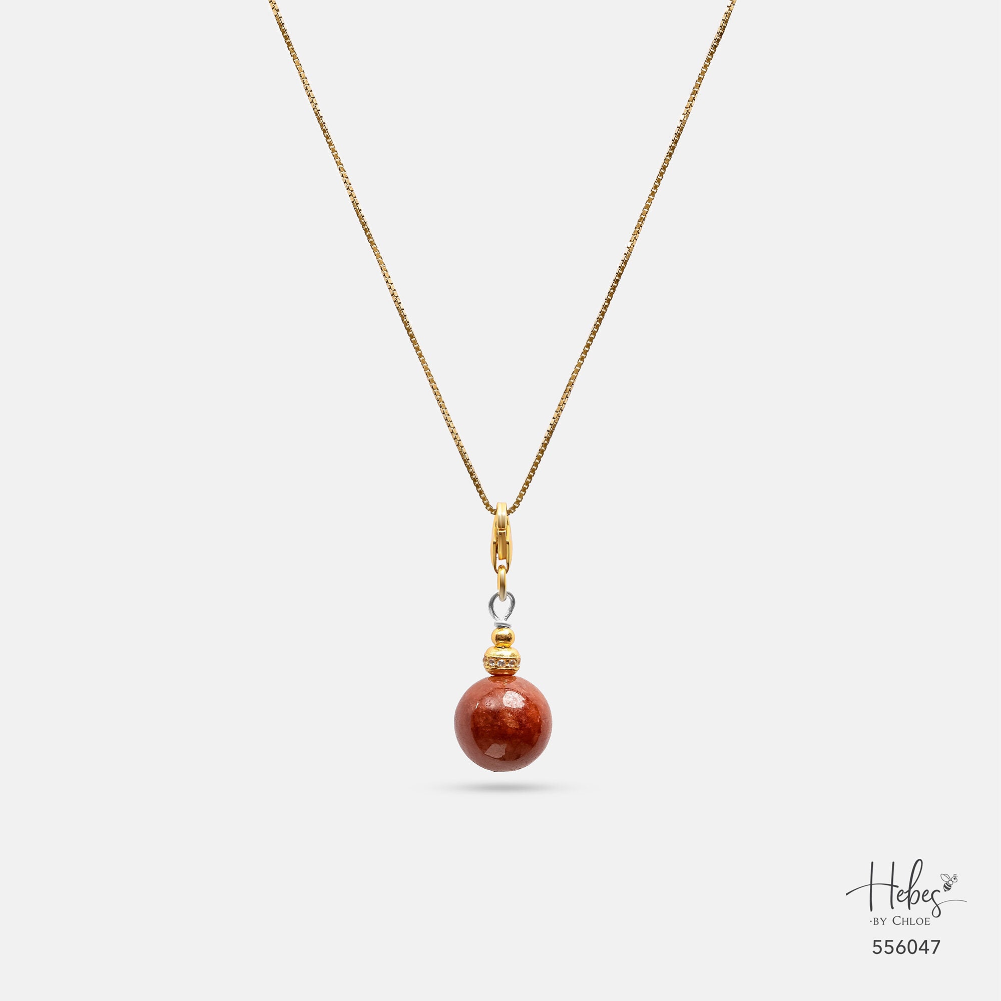 Red Jade Luminous Dawn Pendant 556047