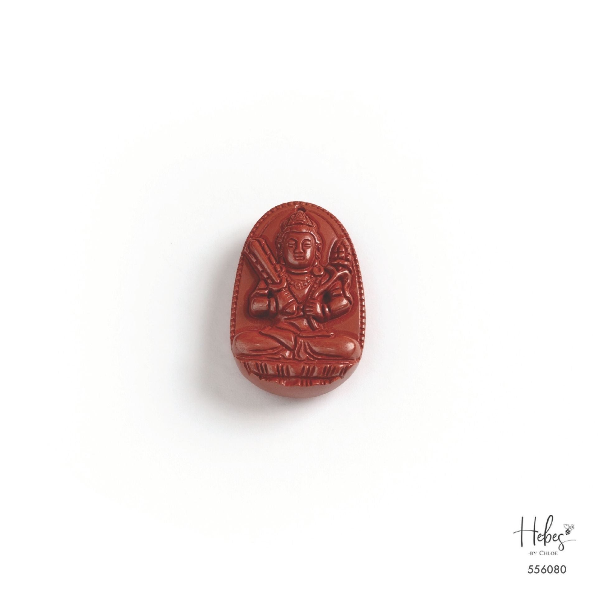 Cinnabar Akashagarbha Bodhisattva Pendant 556080