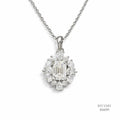The Emerald Starburst Silver Moissanite Necklace 556091