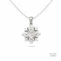 The Stellar Mosaic Silver Moissanite Necklace 556092