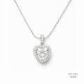 The Luminous Heart Silver Moissanite Necklace 556105