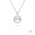 The Luminous Galaxy Silver Moissanite Necklace 556109