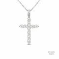 The Sacred Radiance Silver Moissanite 1.15ct Necklace 556112