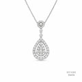The Pearly Grace Silver Moissanite Necklace 556126