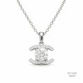 The Iconic Chic Silver Moissanite Necklace 556127